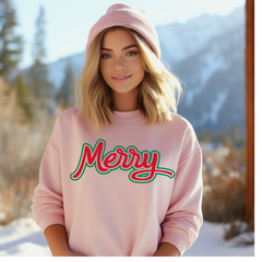 Retro Vintage Merry Crewneck Sweatshirt