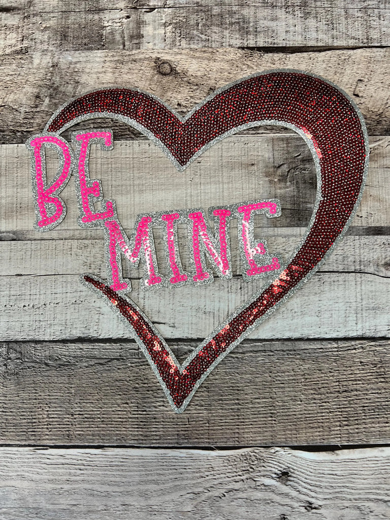 Be Mine Heart Sequin Patch