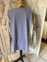 Carhartt Upcycled Pocket Tee and Retro Wrangler Pearl Snap Long Sleeve Western Upcycle