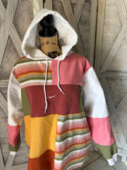 Upcycled Nike Neopolitan Hoodie Sweatshirt