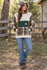 Fall Colors Carhartt Upcycled Hoodie Carhartt Pocket Tee Upcycled Tunic Length