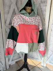 Carhartt Upcycled Hoodie Peach Bouquet Upcycle Patch Look Carhartt Hoodie Upcycled Floral Upcycle