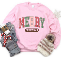 Vintage Retro Merry Christmas Crewneck Sweatshirt