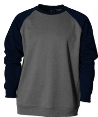 BRIDGELAND ADULT / MEN'S F270 Men's Raglan Crewneck Fleece