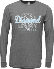 DIAMOND LEGACY -  TR92 Unisex Tri-Blend T-Shirt Long Sleeve - SUPER SOFT
