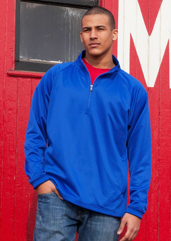 HAYS SOFTBALL  Logo Print Adult Quarter Zip Sweatshirt with Pockets F125