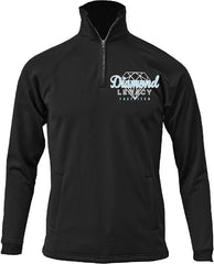 DIAMOND LEGACY  -EMBROIDERED LEFT CHEST Adult Quarter Zip Sweatshirt with Pockets F125