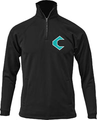 CREW BASEBALL - EMBROIDERED  Logo  Adult Quarter Zip Sweatshirt with Pockets F125