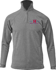 HAYS SOFTBALL  Logo Print Adult Quarter Zip Sweatshirt with Pockets F125