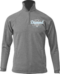 DIAMOND LEGACY  -EMBROIDERED LEFT CHEST Adult Quarter Zip Sweatshirt with Pockets F125