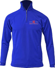 HAYS SOFTBALL  Logo Print Adult Quarter Zip Sweatshirt with Pockets F125