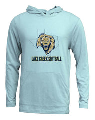 LAKE CREEK - LC TEXAS SOFTBALL - PC108 Adult Soft-Tek Blend Long Sleeve Hood - UNISEX