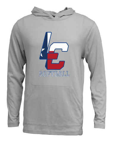 LAKE CREEK - LC SOFTBALL   - PC108 Adult Soft-Tek Blend Long Sleeve Hood - UNISEX