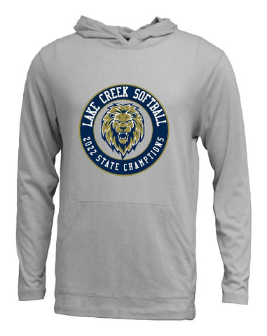 LAKE CREEK - STATE CHAMPIONS  - PC108 Adult Soft-Tek Blend Long Sleeve Hood - UNISEX