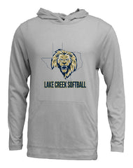 LAKE CREEK - LC TEXAS SOFTBALL - PC108 Adult Soft-Tek Blend Long Sleeve Hood - UNISEX