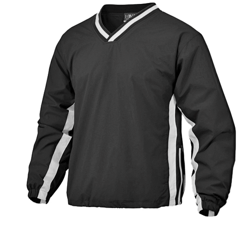 COMPETITIVE EDGE- 5000 Adult Two Stripe Pullover Jacket Black