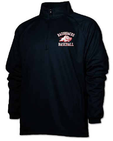 RAZORBACKS - F125 Adult Quarter Zip Sweatshirt