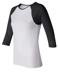 TEXAS ARSENAL - Bella + Canvas - Women's Baby Rib Three Quarter Sleeve Contrast Raglan Tee - 2000