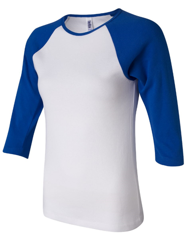 TEXAS ARSENAL - Bella + Canvas - Women's Baby Rib Three Quarter Sleeve Contrast Raglan Tee - 2000