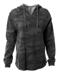 HOT SHOTS BASEBALL-  Independent Trading Co. - Women’s Lightweight California Wave Wash Hooded Sweatshirt - PRM2500