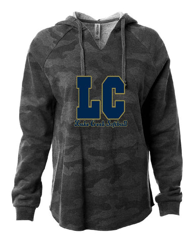 Lake Creek Ladies-  Independent Trading Co. - Women’s Lightweight California Wave Wash Hooded Sweatshirt - PRM2500