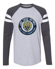 LAKE CREEK - LAT - LC CHAMPIONS or LC TEXAS LION Fine Jersey Mash Up Long Sleeve Tee - 6934