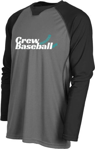 CREW BASEBALL - XT127 Men's Xtreme-Tek Baseball Shirt