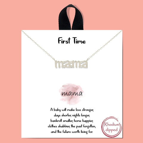 Dainty Chain Mama Necklace