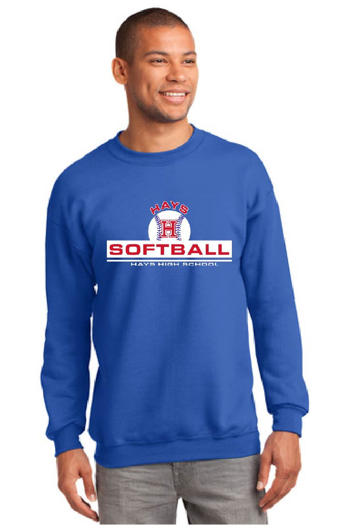 HAYS SOFTBALL - Heavy Blend Crewneck Sweatshirt -ROYAL