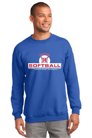 HAYS SOFTBALL - Heavy Blend Crewneck Sweatshirt -ROYAL
