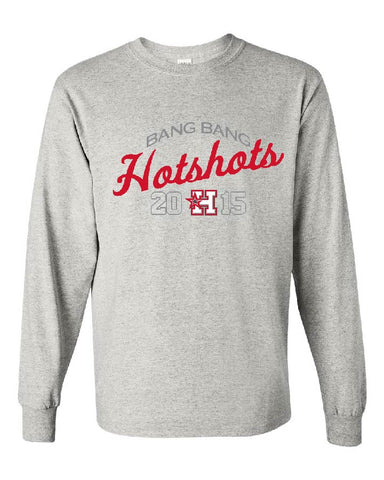 NEW ITEM - HOTSHOTS RETRO TONE ON TONE -  Long Sleeve Cotton Tee