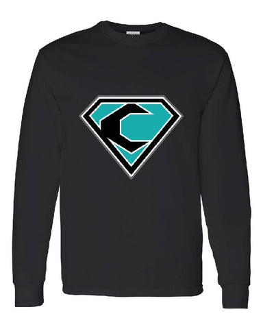 CREW BASEBALL - ADULT and YOUTH - Heavy Cotton Long Sleeve T-Shirt - 5400