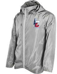 LAKE CREEK EMBROIDERED - LC SOFTBALL RWB - JP001 Adult Packable Rain Jacket