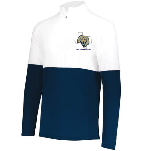 LAKE CREEK - MOMENTUM TEAM 1/4 ZIP PULLOVER- ADULT AND YOUTH - THREE LOGOS!!