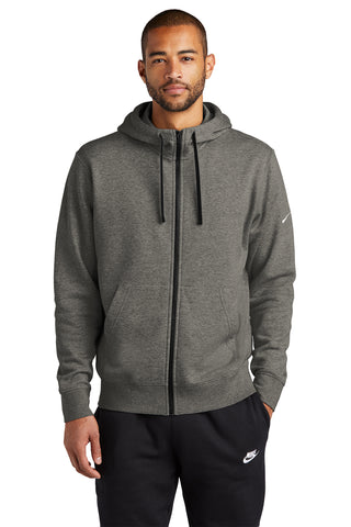 NEW EMBRIODERED - NKDR1513  Nike Club Fleece Sleeve Swoosh Full-Zip Hoodie
