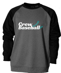 CREW BASEBALL - YOUTH and ADULT  F270 Men's Raglan Crewneck Fleece