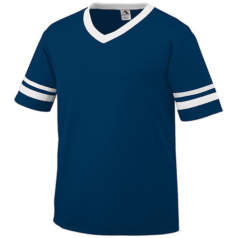 ILLUSIONS Augusta Sportswear - V-Neck Jersey with Striped Sleeves - Adult 360