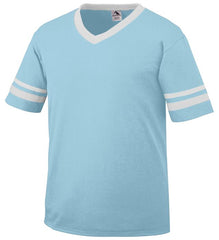 ADULT Augusta Sportswear - V-Neck Jersey with Striped Sleeves - Adult 360 - $7 OFF