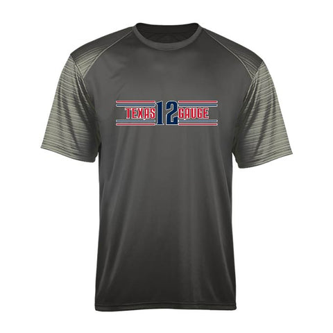 TEXAS 12 GAUGE - #412500	MEN'S BADGER LOOSE SPORT STRIPE TEE