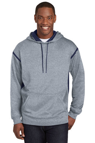 ILLUSIONS ADULT F246 Sport-Tek® Tech Fleece Colorblock Hooded Sweatshirt