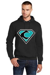 CREW BASEBALL -  Youth and Adult PC78H  Port & Company® - Core Fleece Pullover Hooded Sweatshirt