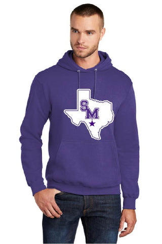 SAN MARCOS RATTLERS - Gildan OR Port & Co. - Youth thru Adult Heavy Blend Hooded Sweatshirt - 18500