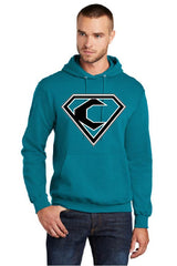 CREW BASEBALL -  Youth and Adult PC78H  Port & Company® - Core Fleece Pullover Hooded Sweatshirt