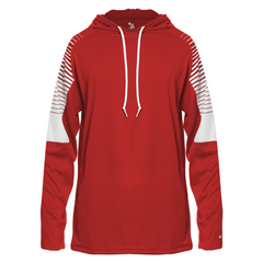 BADGER MEN'S LOOSE AND YOUTH LINEUP L/S HOOD TEE 4211 - NEW ITEM - $10 OFF