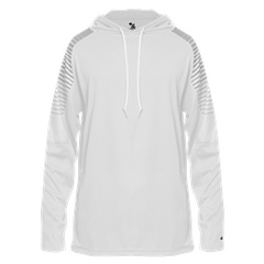 BADGER MEN'S LOOSE AND YOUTH LINEUP L/S HOOD TEE 4211 - NEW ITEM - $10 OFF