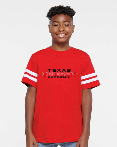 YOUTH -  LAT - Football  Fine Jersey Tee - 3537