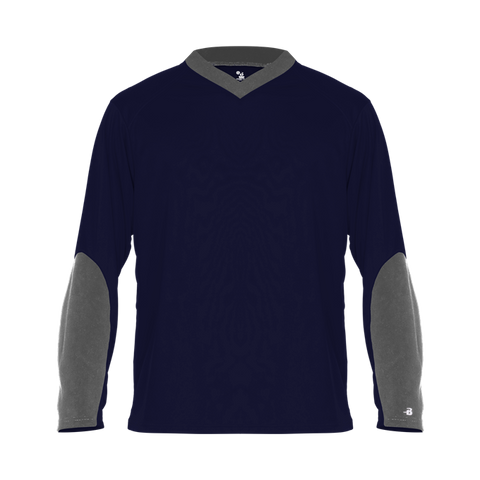 INTRUDERS - MEN'S LOOSE SWEATLESS DRIFIT LONG SLEEVE TEE - BADGER