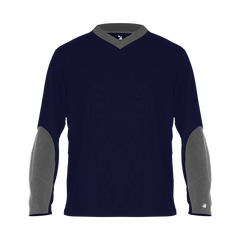 INTRUDERS - MEN'S LOOSE SWEATLESS DRIFIT LONG SLEEVE TEE - BADGER