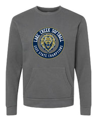 LAKE CREEK - LC TEXAS & LC STATE CHAMPIONS- UNISEX Santa Cruz Pocket Sweatshirt NOT DONE NOT DONE