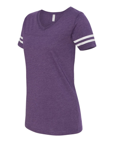 ZEPHYRS -  LADIES -  LAT - Women's Football V-Neck Fine Jersey Tee - 3537